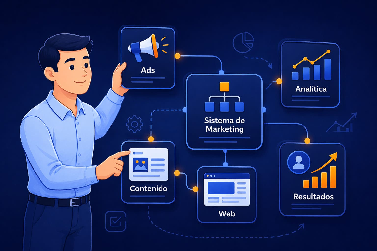 Implementación de un plan de marketing digital con sistema estructurado para generar resultados en un negocio
