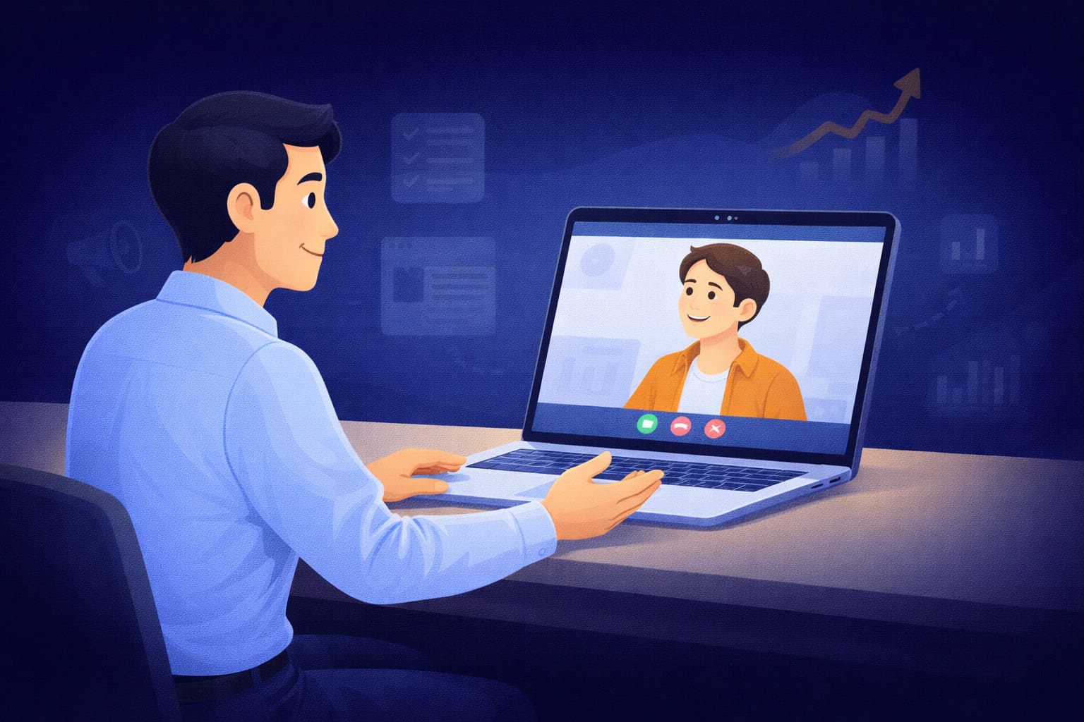 Asesoría en línea para implementar un servicio de marketing digital y definir su ejecución en un negocio